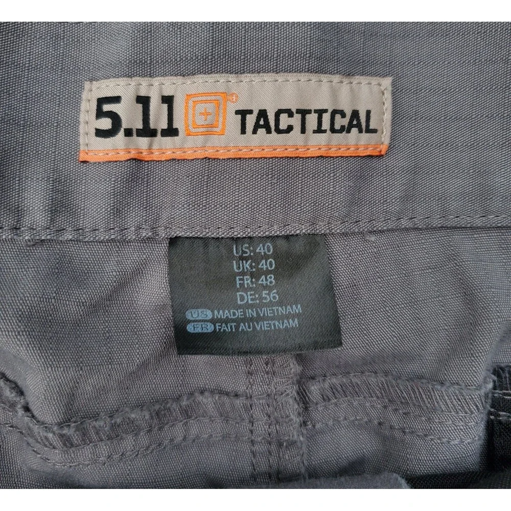 511 Tactical Stryke Shorts Mens 40 Gray Flex-Tac Ripstop Cargo Utility 73327-092